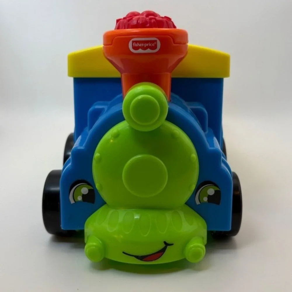 Fisher Price Little People Choo Choo Zoo Train Blue Green Orange Toy Engine Car